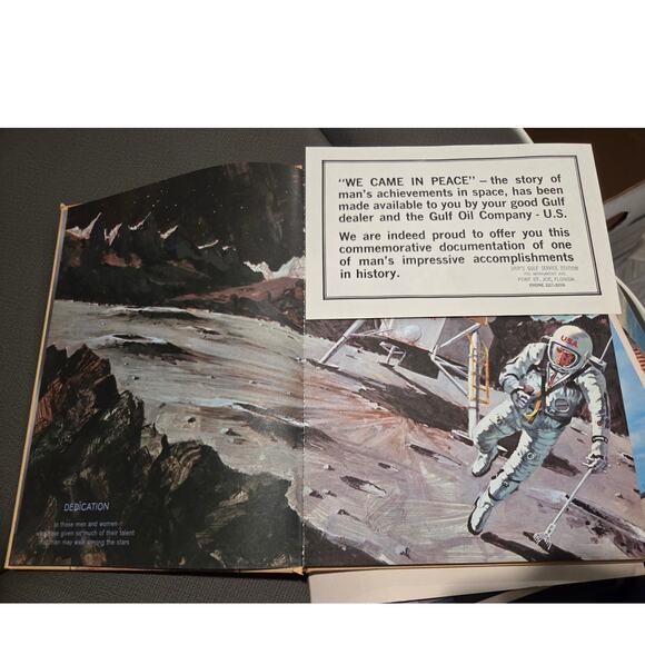 Lot 4 Vintage Nasa Astronaut Books Above and Beyond We Came In Peace - Picture 6 of 11
